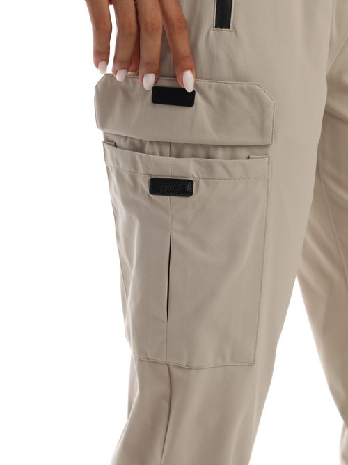 Rrosseyz Womens Cargo Pants with Pockets-Lightweight Quick Dry Water Resistant Hiking Pants for Travel Casual Athletic and Outdoor(Apricot Yellow,M)