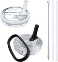Stanley 40oz Cup Lid Set - Leak Proof Flip Straw Accessories for H2.0 Tumbler | BPA Free (White & Black)