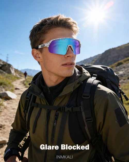 INMKALI 3 Pack Baseball Sunglasses Cycling Glasses for Men Women Youth Outdoor Sports Running Softball Driving Anti-impact UV 400 Protection (Black/Blue/Pink)