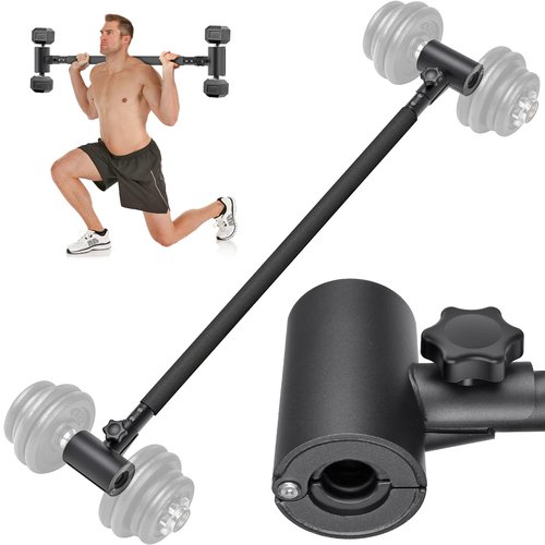 Kipika Adjustable Dumbbell to Barbell Converter - EZ Curling Bar Adapter - Versatile Weightlifting Equipment for Home Gym (A. Barbell Converter)