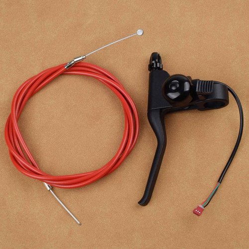 Royitay Universal Left Brake Handle Lever + 74 inch Brake Cable Compatible with Electric Scooter GOTRAX GXL V2 Apex Pro XL Rival XR Elite E-Scooter Replacement Parts