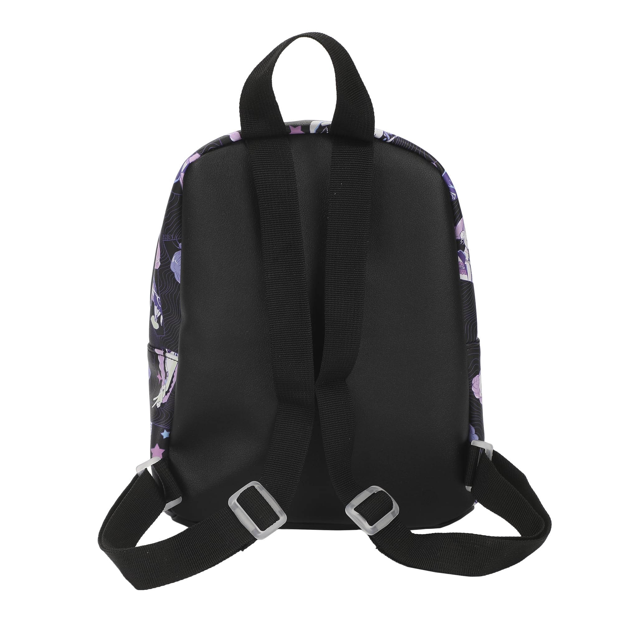 Bioworld KPop Demon Hunters Huntrix AOP Adult Black 11.5" Mini Backpack