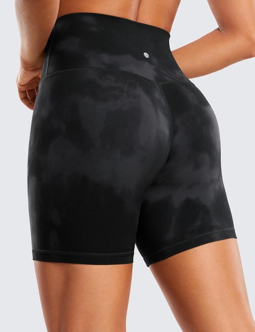 CRZ YOGA ButterLuxe Biker Shorts - High Waisted Spandex for Women's Workout | 6-Inch Length