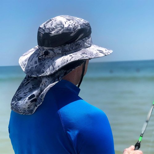 KastKing Boonie Hat - UPF 50 Fishing Hat with Removable Neck Flap for Sun Protection