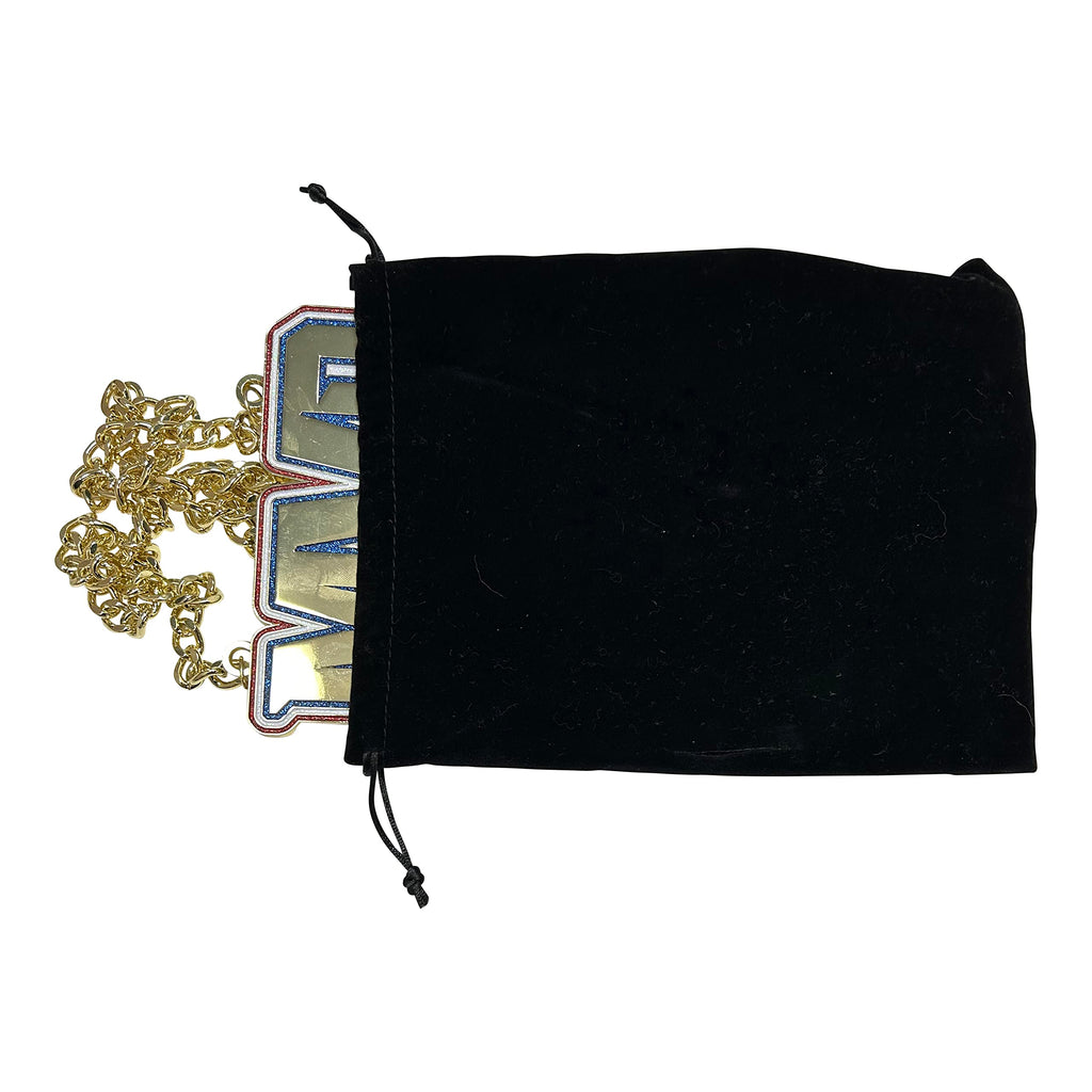 Express Medals XL Metal MVP Champ Chain Trophy Award with Black Velvet Presentation Bag.