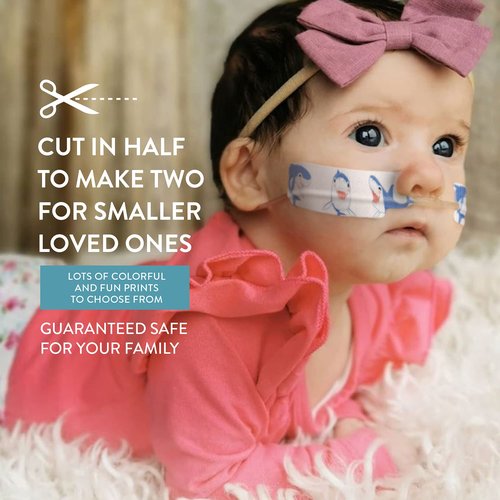 Nasogastric or Oxygen Tube precut Adhesive Tape Under The sea Mix x 10 Pack. (Right Side)