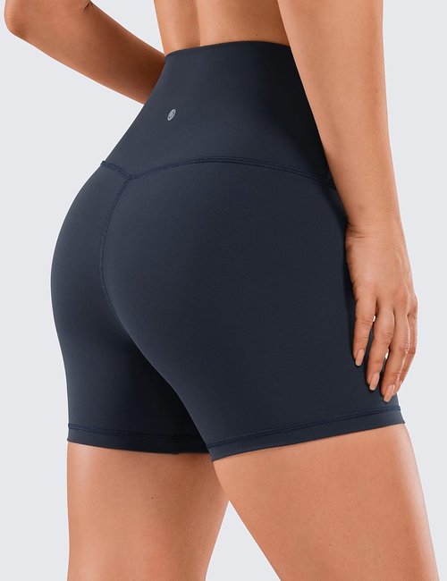 CRZ YOGA Biker Shorts - Naked Feeling High Waist Spandex for Yoga & Running | 4-Inch Women's Fit