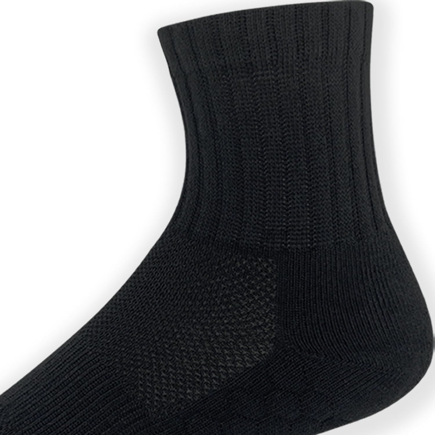 Skiennix Men's Athletic Quarter Socks - Cushioned, Moisture-Wicking, Arch Support | Medium, 6 Pairs