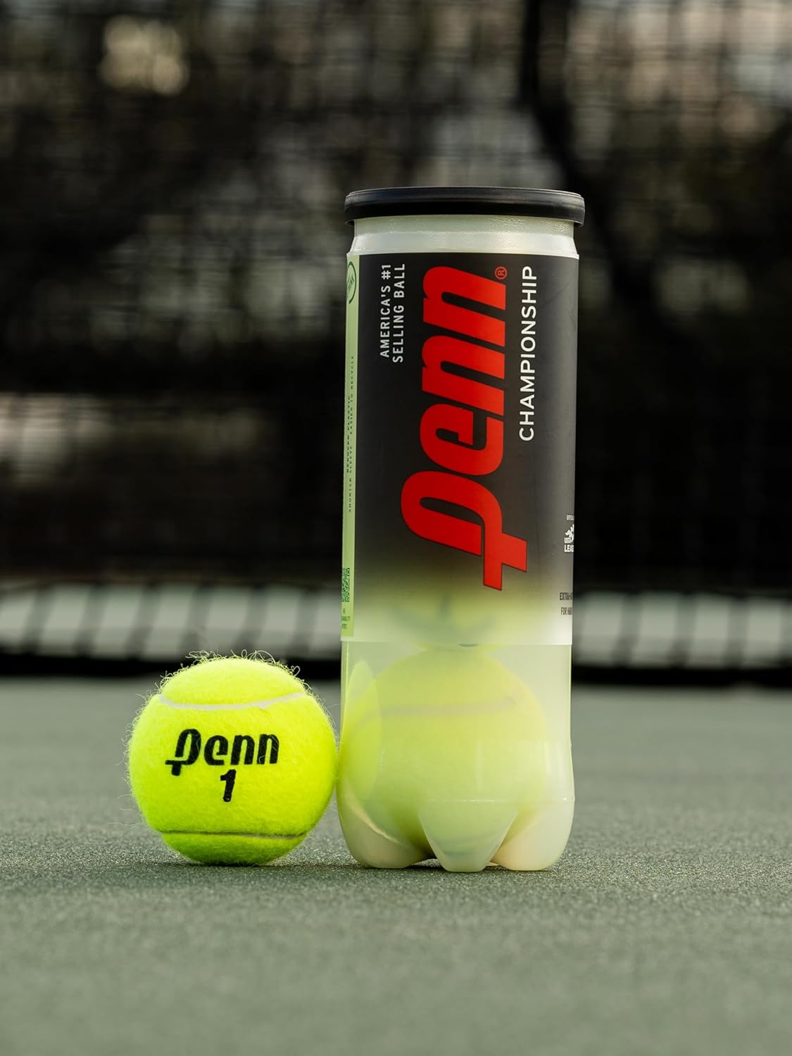 Penn Championship Tennis Balls - Extra Duty Felt, Pressurized | 15 Cans, 45 Balls Total