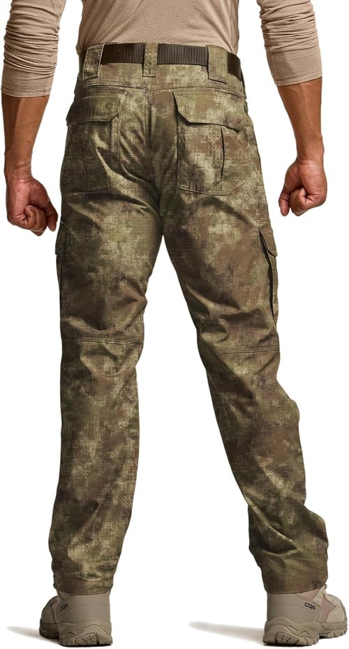 CQR Men's Tactical Pants - Lightweight Water-Resistant Cargo Pants for EDC & Hiking | Outdoor Apparel