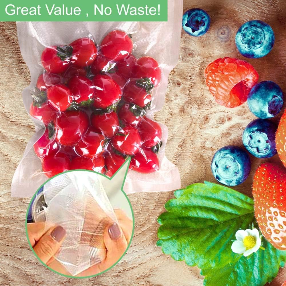 O2frepak Vacuum Sealer Bags - 100 Pint Size | BPA-Free & Puncture-Resistant for Sous Vide Cooking