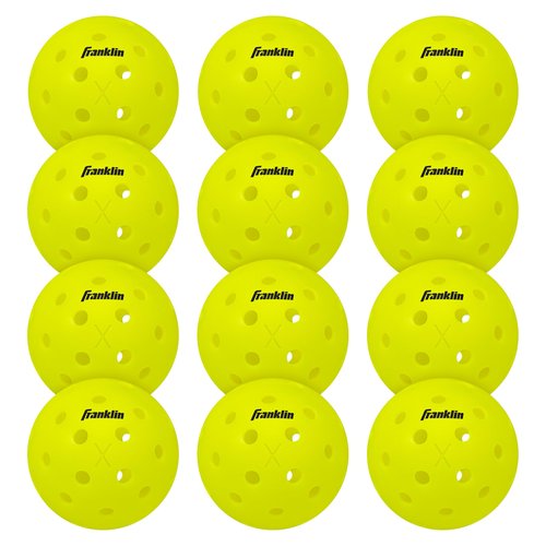 Franklin Sports x-40 Performance Outdoor Pickleballs - Usapa Approved (12 Pack)