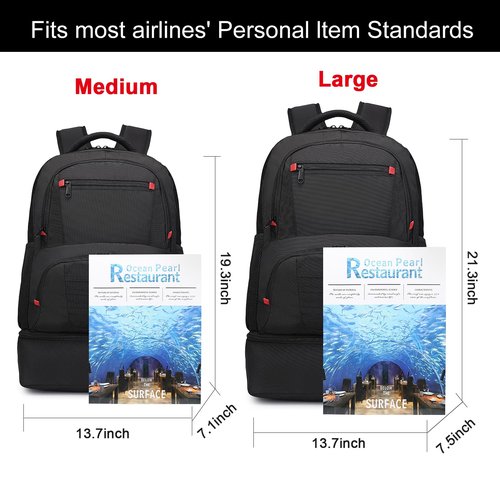 seyfocnia Gym Backpack for Men, Waterproof Sports Backpacks With Shoe Compartment Lightweight Workout Trainning Back Pack Casual Travel Daypack-Black