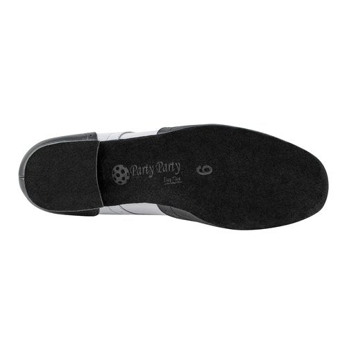 Very Fine Mens Zephyr Latin Ballroom Salsa Tango Waltz Smooth Swing Two Tone Dance Shoe, Black and White, 10.5 US