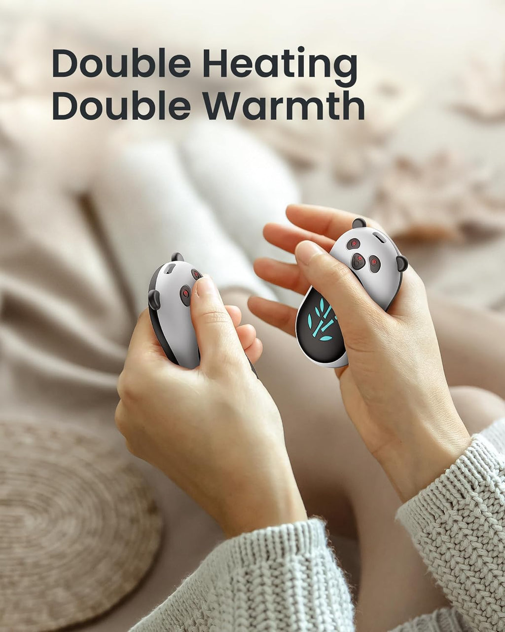 Skiennix Rechargeable Hand Warmers - 6000mAh Portable Electric Heater | 20 Hours of Warmth for Outdoor Adventures