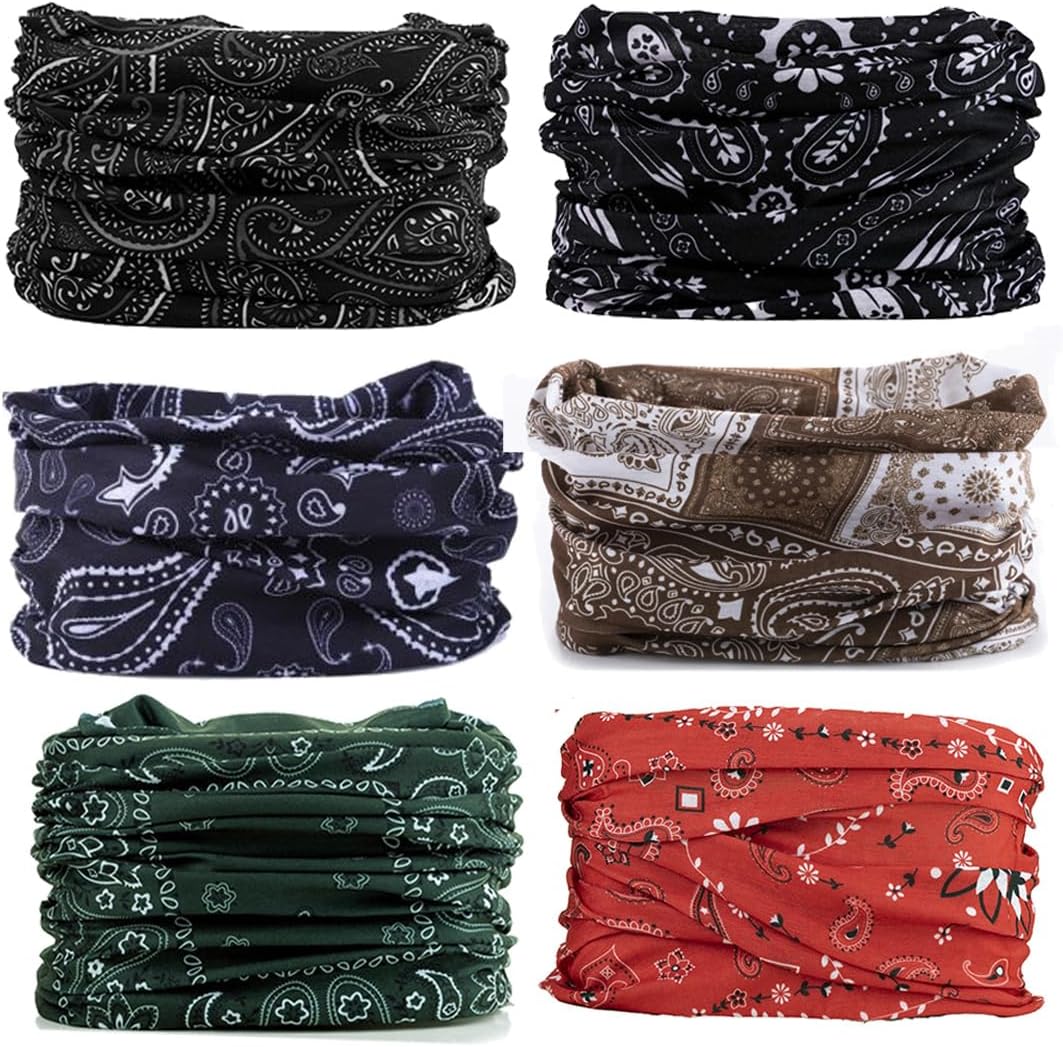 Skiennix Neck Gaiter Face Cover - Breathable Sun & Dust-Proof Scarf for Cycling, Running, Hiking