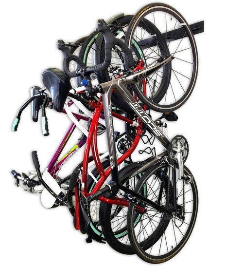 StoreYourBoard Virginia Bike Co BLAT 8 Bike Racks, Garage Wall Mount Bike Storage, Heavy Duty Solid Steel Bike Hooks, up to 400lbs, 72-inch