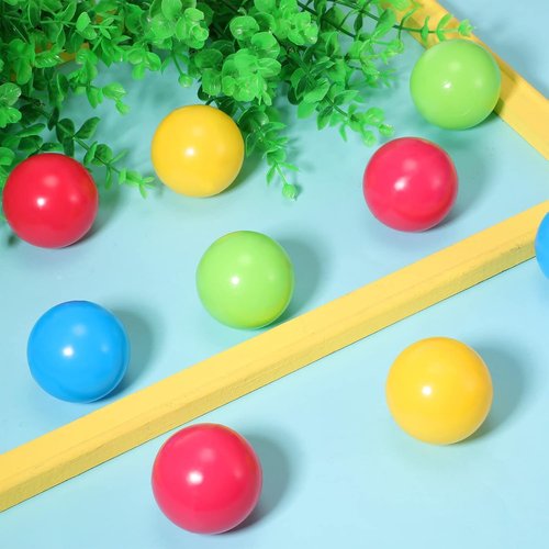 Civaner 12-Pack Multi-Colored Plastic Replacement Balls - Soft, Crush-Proof 1.75-Inch Ocean Balls for Toddlers