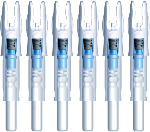 Linpeng Lighted Nocks for Arrows - 6PCS with ON/OFF Switch | Compatible with 165/G, 204/X, 233/H, 244/S, 246/GT