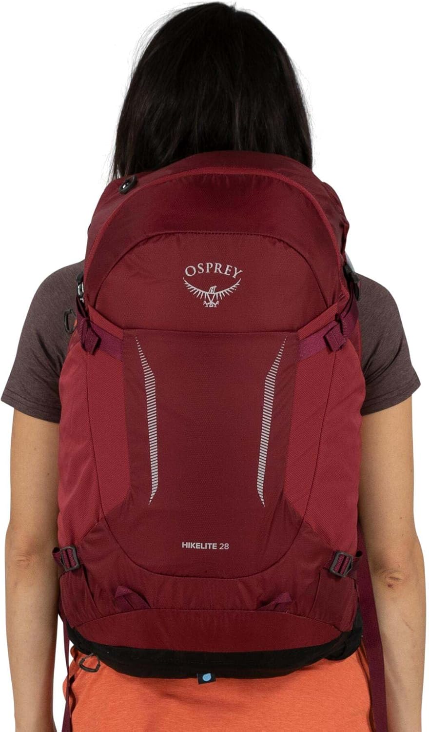 Osprey Hikelite 28L Lightweight Hiking Backpack - Durable Travel Daypack with Rain Cover | Pine Leaf Green, M/L