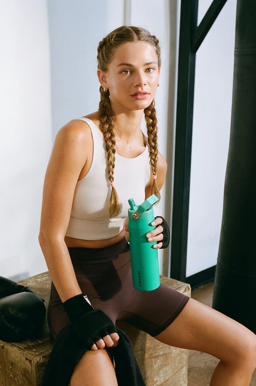 Stanley IceFlow 2.0 Water Bottle - 24 OZ Insulated Stainless Steel | Lightweight, Leak-Resistant, BPA-Free | Spring Green