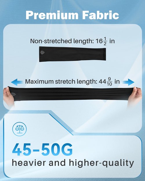 SHINYMOD Arm Sleeves for Men Women Sun Protection UV Cooling Compression Sleeve Cover Up Tattoo for Arms, 3 Pairs