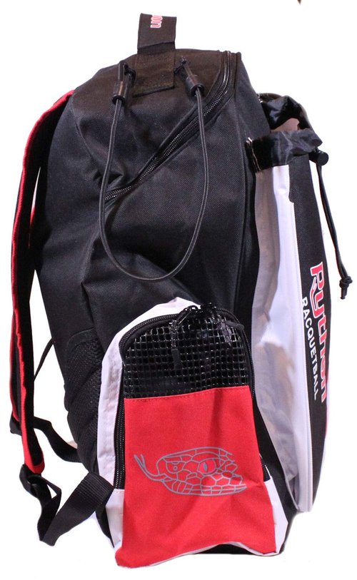 Python Deluxe "Backpack" Racquetball Bag (Black/Red)