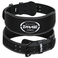Farabi Sports Powerlifting Belt 100% Genuine Leather Weight Lifting Belt 4" wide Gym Belt Men and Women Weightlifting Belt for Gym Training Bodybuilding and Workout belt (Black, X-Large)