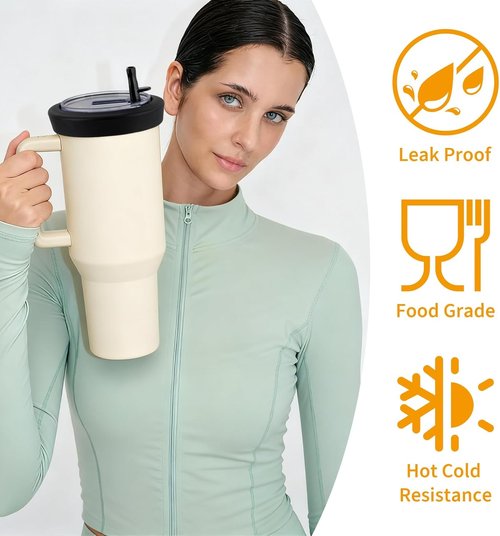 HydroJug Silicone Flip Straw Lid Replacement - Fits 32 oz Traveler Cup & Hydro Flask Tumblers - Black, Pack of 2