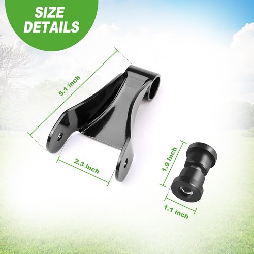 10L0L Golf Cart Leaf Spring Shackles for Club Car Precedent Golf Cart, Including Bushing & Sleeves OEM 1025062-01 102506301 102506601
