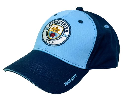Fan Ink Manchester City Cap, Licensed Man City Adjustable Snap Back Hat/Cap, 1 Cover No Logo