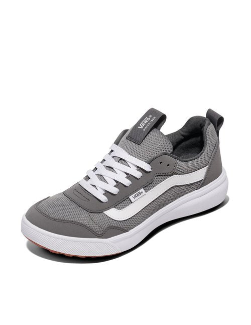 Vans Men's Range BRZ Shoe - Low-Top Athletic Fashion Sneakers for Walking. Suede/Canvas Frost Gray/White. 10.5