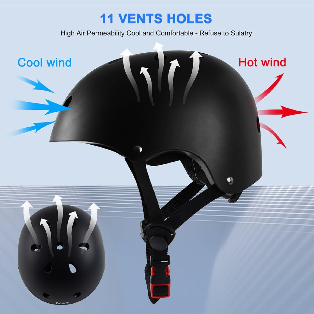 Skiennix Kids Toddler Bike Helmet - Adjustable Multi-Sport Safety Gear for Boys & Girls | 2 Sizes Available