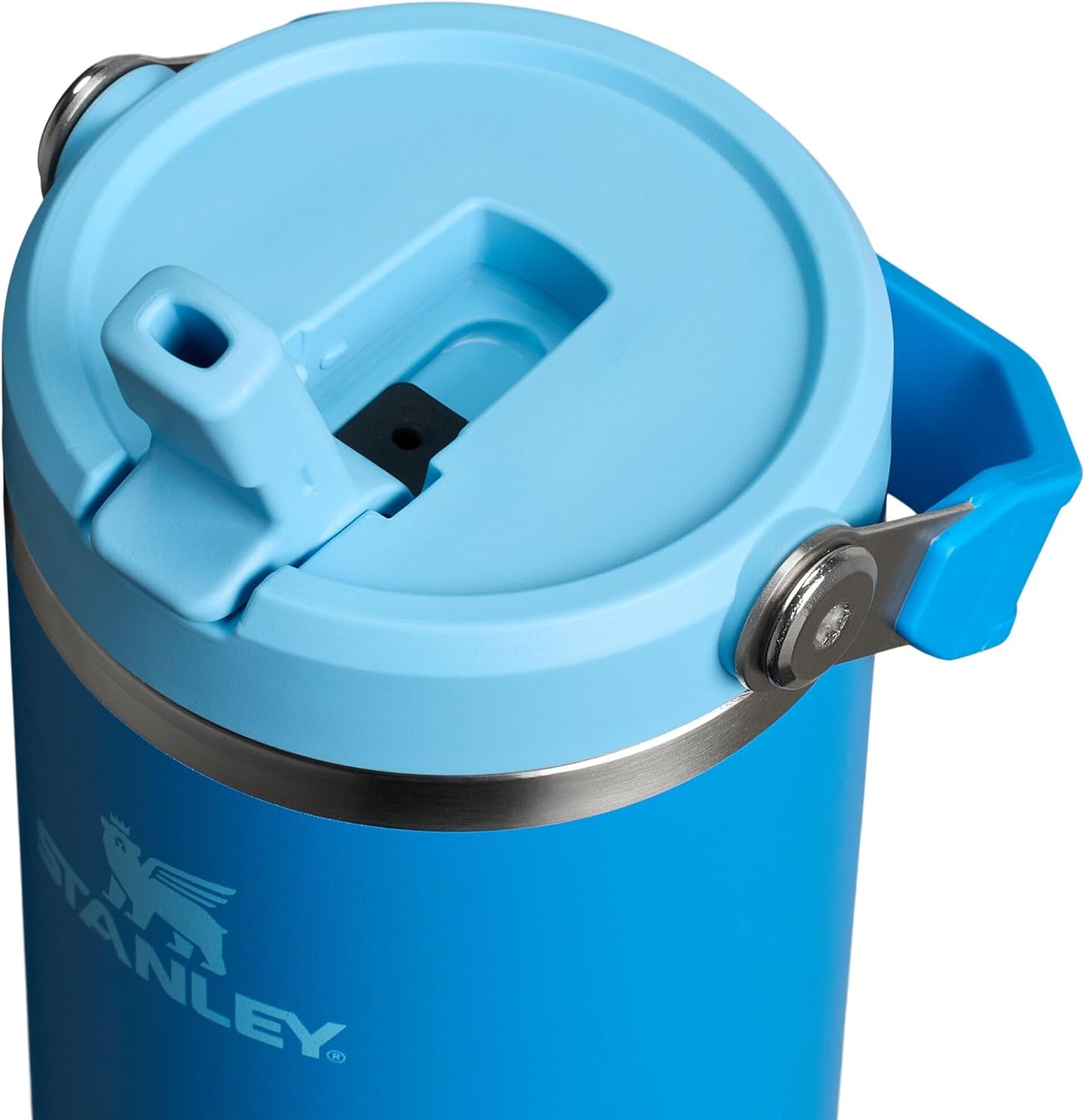Stanley IceFlow 2.0 Tumbler - 30 oz Insulated Water Bottle with Flip Straw & Handle | Azure Color