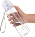 OLDLEY 17oz Kids Water Bottle - Motivational Design with Silicone Straw, Leak-Proof & BPA-Free, Clear