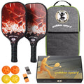 Pickleball paddles, USAPA Approved, Fiberglass Surface, Pickleball Set set of 2, racket, pickle racket, Outdoor Pickleball Set, Outdoor Pickleball Games, Carry Bag Pickleball Gifts for Beginners