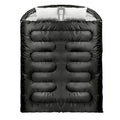 SunHalo Gear 2 Person Sleeping Bag for Adults,Double Sleeping Bags King Size, Backpacking Sleeping Bag with Plush Lining/Extra Large/4 Seasons/Portable/Waterproof/Hiking/Camping/Backpacking