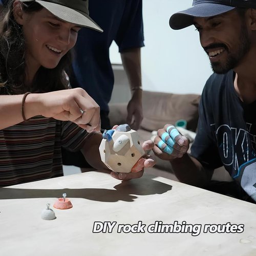 Kaminii Boulder Block for Climbers, New Handcrafted 3D Rock Climbing Ball, Includes Detailed Instructions and Gameplay Rules., Finger Strength Training Climbing Ball Gifts for Rock Climbers