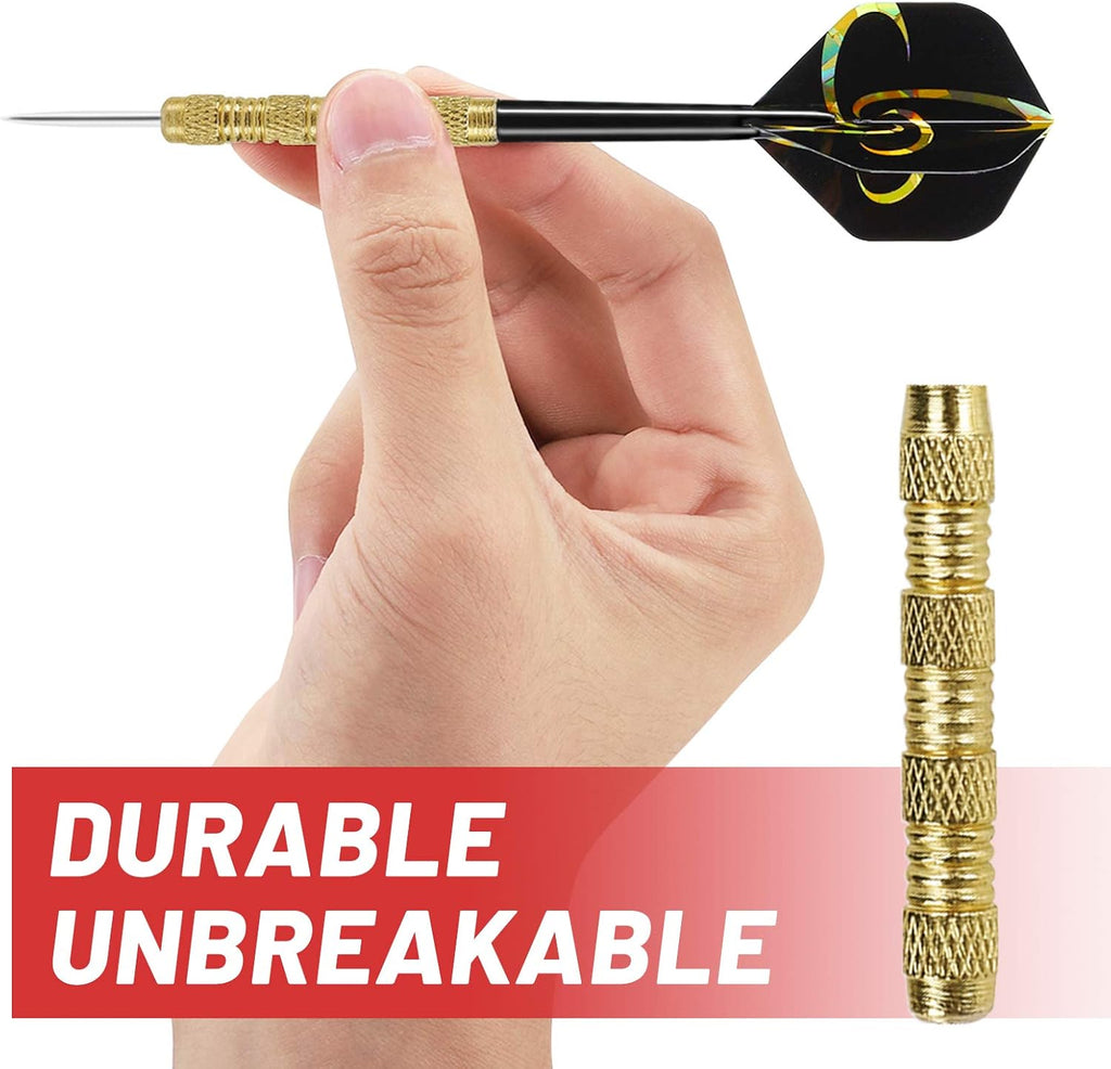 Accmor Steel Tip Darts Set - 18 Grams Professional Metal Darts for Dartboard | Precision Performance