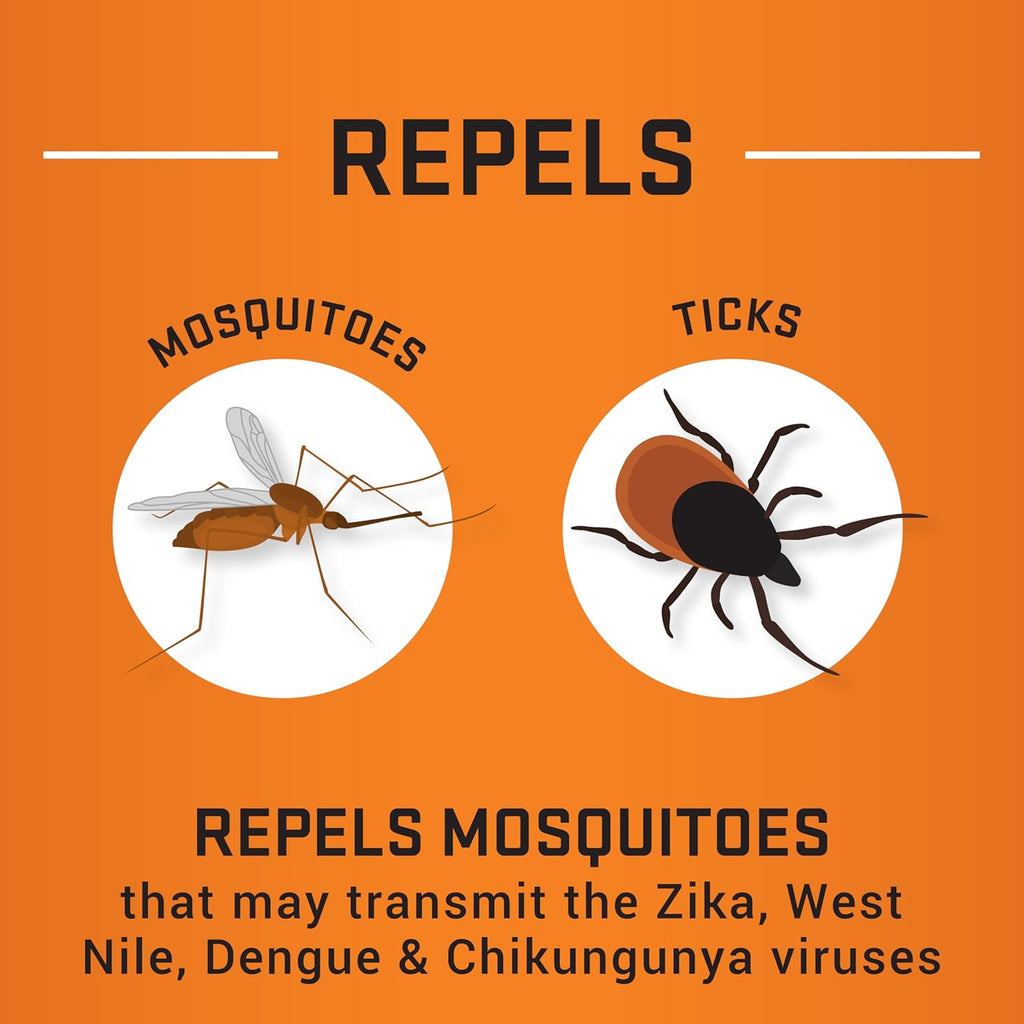 Repel Insect Repellent - Sportsman Max Formula with 40% DEET | Long-Lasting Protection Against Mosquitoes, Ticks & Gnats - 6 fl oz (Pack of 2)