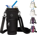 Regine Switzerland Water Bottle Carrier Bag - Neoprene Holder for Stanley Cup 40oz | Adjustable Strap & Handheld Design