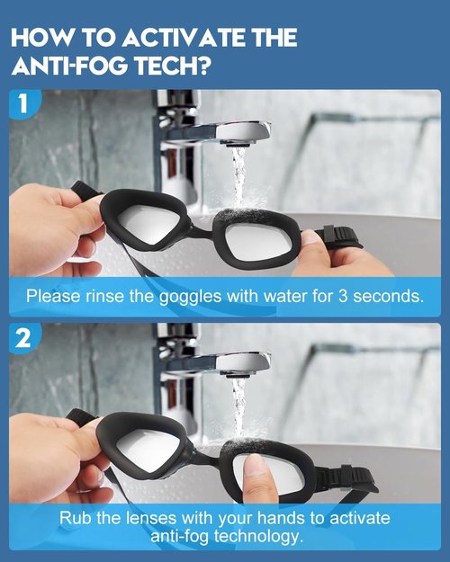 Aegend Swim Goggles - Enhanced Anti-Fog Swimming Goggles for Clear Vision & Comfort