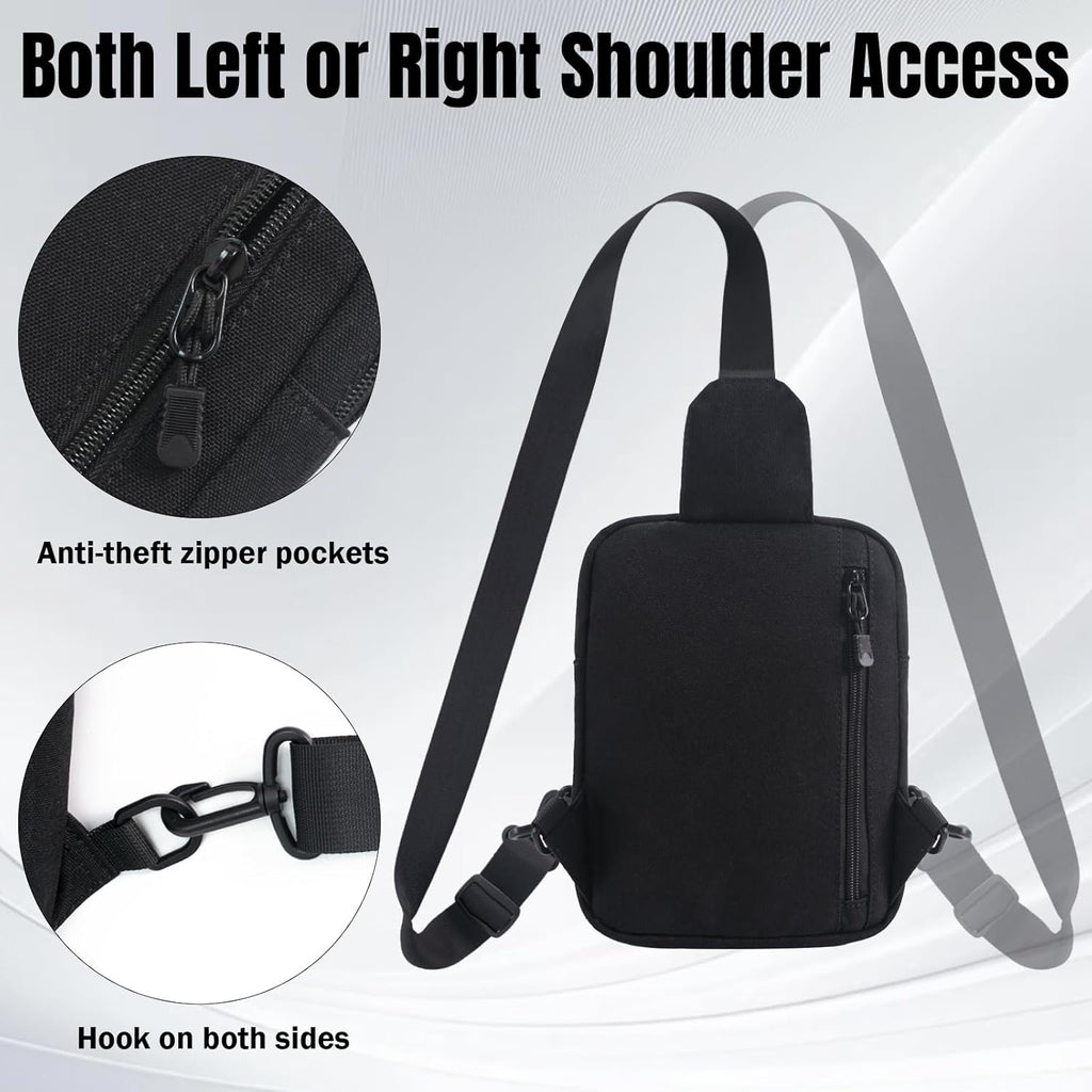 Skiennix Concealed Carry Sling Gun Bag - Waterproof Crossbody Pistol Case for Women | EDC Shoulder Pouch