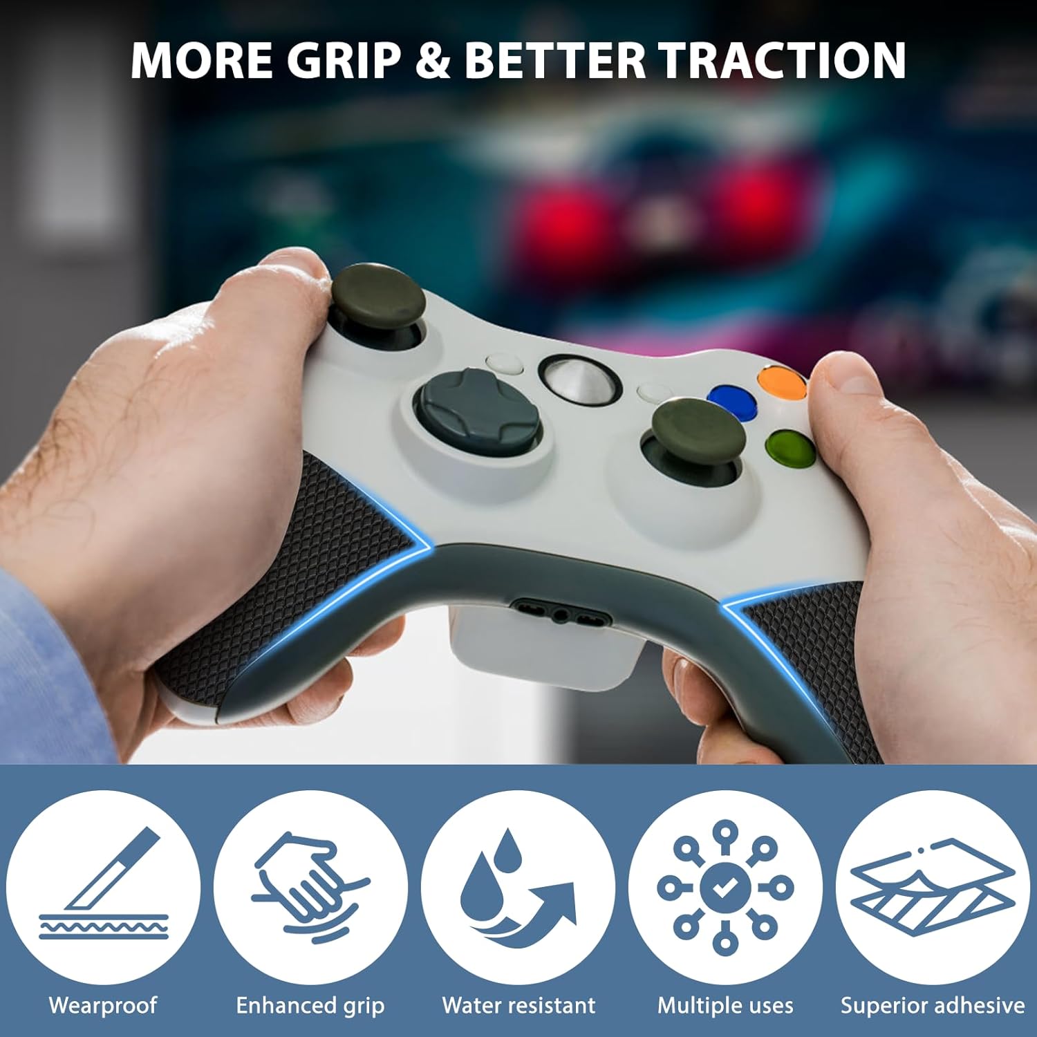 Rubber Grip Tape by [Brand Name] - 1 Inch x 26 FT | Ultra-Thin, Waterproof, Anti-Slip, Comfortable for Home Use