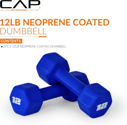 CAP Barbell Neoprene Dumbbell Weights - Durable Pairs & Sets in Multiple Colors