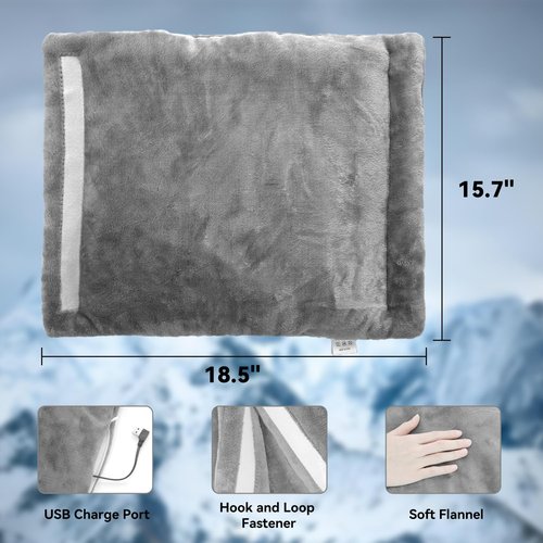 Warm Storm Hand Warmers Pouch, USB Electric Hand Muff Bag Rechargeable 3 Heating Levels with 10000mah Battery Portable Hands Heating Pad for Outdoor Fishing Camping Hiking