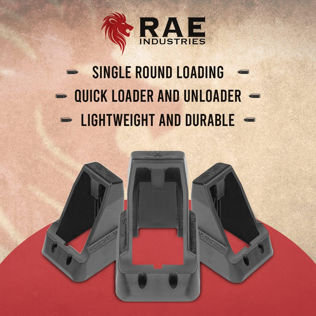 RAEIND Speedloader for Glock 43X - Fast Double Stack Magazine Reloader | Compatible with 9mm