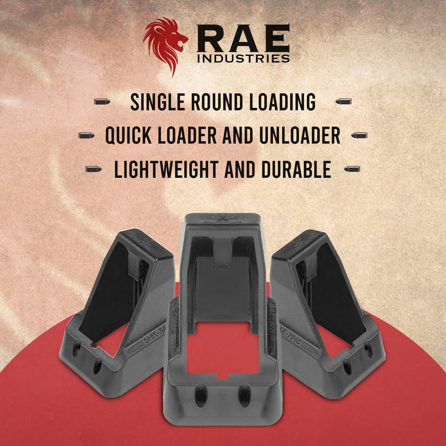 RAEIND Speedloader for Glock 43X - Fast Double Stack Magazine Reloader | Compatible with 9mm