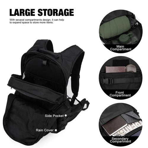 Mardingtop 28L Tactical Backpacks Molle Hiking daypacks for Camping Hiking Military Traveling Motorcycle