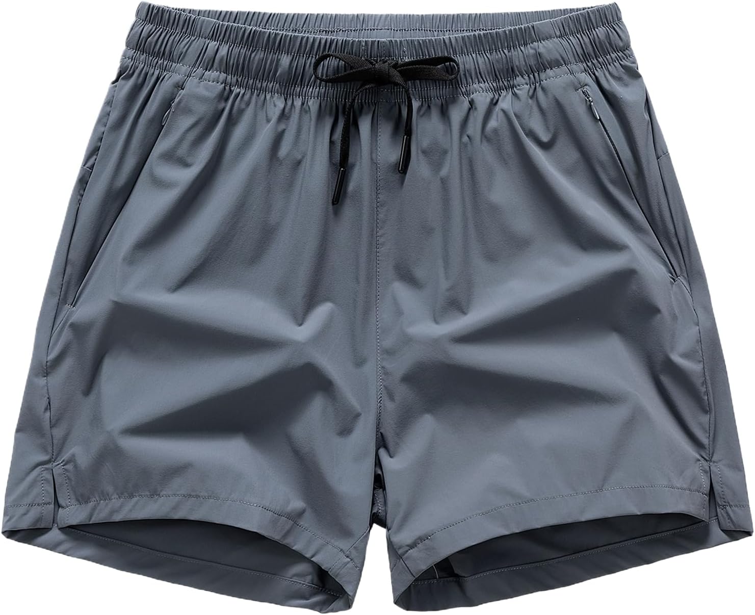 Skiennix Men's Athletic Workout Shorts - Lightweight Moisture-Wicking with Zipper Pockets | 3-Pack